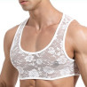 MenSexyWear Crop Dentelle Blanc